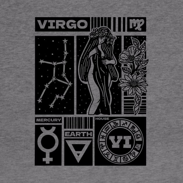 Virgo Zodiac Astrology Sign by Studio Budal